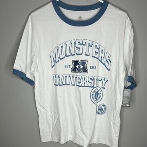 Disney Parks Pixar Monsters University Ringer T-Shirt Adult Medium